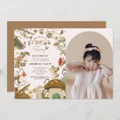 Volljährig Mushroom Forest Fee Geburtstag Einladung (Vorne/Hinten)