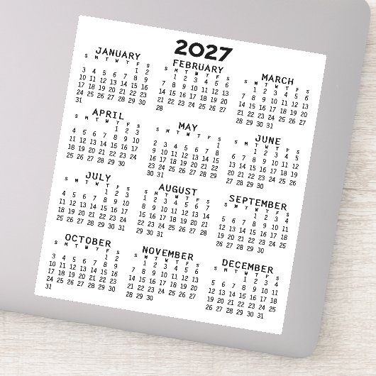 Volljähriger Ansichtskalender - Basishöchstbetrag Aufkleber (Detail)