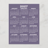 Volljähriger Ansichtskalender - Basishöchstbetrag Postkarte (Vorderseite)