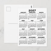 Volljähriger Ansichtskalender - Basishöchstbetrag Postkarte (Vorne/Hinten)
