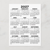 Volljähriger Ansichtskalender - Basishöchstbetrag Postkarte (Vorderseite)
