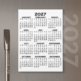 Volljähriger Ansichtskalender - Grundlegende Magne Magneteinladung