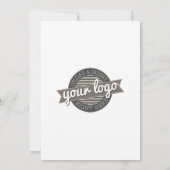 Volljähriger Ansichtskalender mit Firmenlogo Einladung (Rückseite)