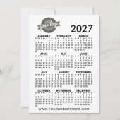 Volljähriger Ansichtskalender mit Firmenlogo Einladung (Vorderseite)
