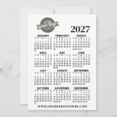 Volljähriger Ansichtskalender mit Firmenlogo Einladung (Vorderseite)