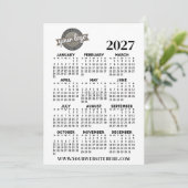 Volljähriger Ansichtskalender mit Firmenlogo Einladung (Stehend Vorderseite)