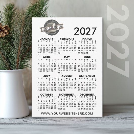 Volljähriger Ansichtskalender mit Firmenlogo Einladung