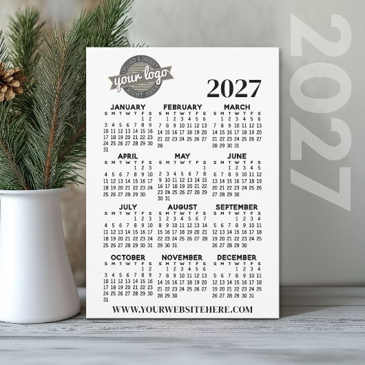 Volljähriger Ansichtskalender mit Firmenlogo Einladung