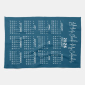 Volljähriger Kalender - Karo Gelassen Geschirrtuch (Horizontal)