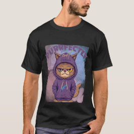 Vollkommen cool sassy Katze mit Hoodie T-Shirt