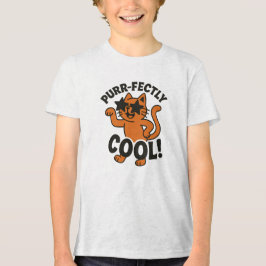 Vollkommen cool - Sternbrille Katzendesign Tri-Blend Shirt