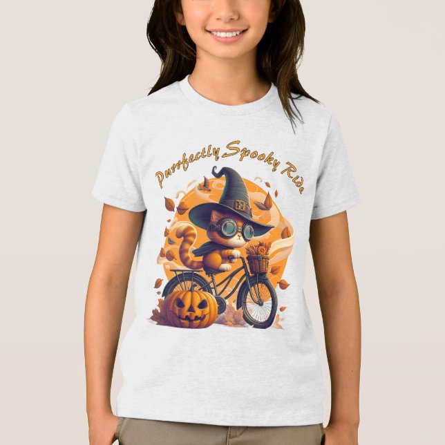 Vollkommen Gruselige Fahrt Tri-Blend Shirt (Vorderseite)
