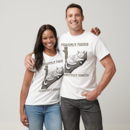 Vollkommen Platziert - Katzen T-Shirt