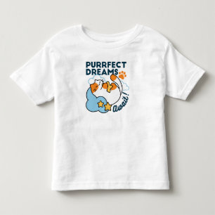 Vollkommene Träume warten – süße schlafende Katze  Kleinkind T-shirt