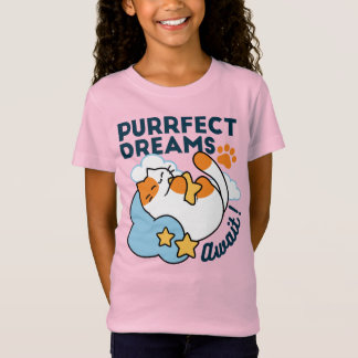 Vollkommene Träume warten – süße schlafende Katze T-Shirt