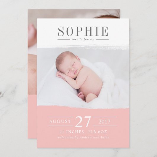 Vollkommenheit Ankündigung (Vorne/Hinten)