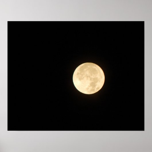 Vollmond 20x16 Poster Print Wall Art Decor (Vorne)