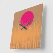 Vollmond #5 quadratische wanduhr (Winkel)