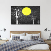 Vollmond #6 leinwanddruck (Insitu (Schlafzimmer))