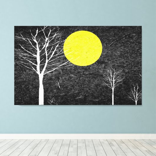 Vollmond #6 leinwanddruck (Insitu (Holzboden))