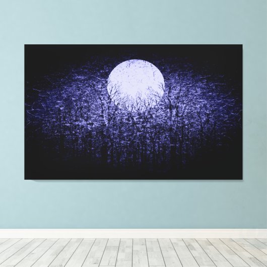 Vollmond #9 leinwanddruck (Insitu (Holzboden))