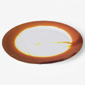 Vollmond 9" Runde Pappteller (Schrägansicht)