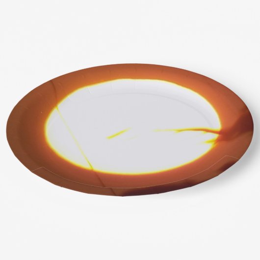 Vollmond 9" Runde Pappteller (Schrägansicht)