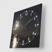 Vollmond-Anstieg Quadratische Wanduhr (Winkel)
