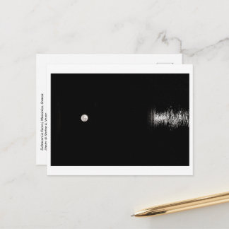 Vollmond Anstieg über dem Meer - Postkarte