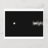 Vollmond Anstieg über dem Meer - Postkarte (Vorderseite)