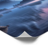 Vollmond Art Night Sky Poster Art (Ecke)