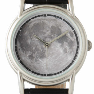 Vollmond Astronomie-Bildschau Armbanduhr