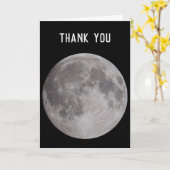 Vollmond Astronomie-Thema Karte (Gelbe Blume)