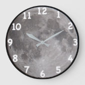 Vollmond Astronomiebild Große Wanduhr (Vorderseite)