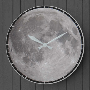 Vollmond-Astronomiebild Große Wanduhr