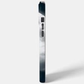 Vollmond auf Blue Suede mit Raven Case-Mate iPhone Hülle (Rückseite / Links)