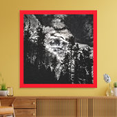 Vollmond auf einem bewölkten Nachtposter Abstrakte Leinwanddruck (Insitu (Wohnzimmer))