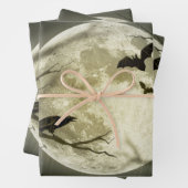 Vollmond auf Halloween Geschenkpapier Set (Beispiel)