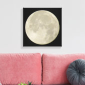 Vollmond auf Leinwand Foto (Insitu (Wohnzimmer))