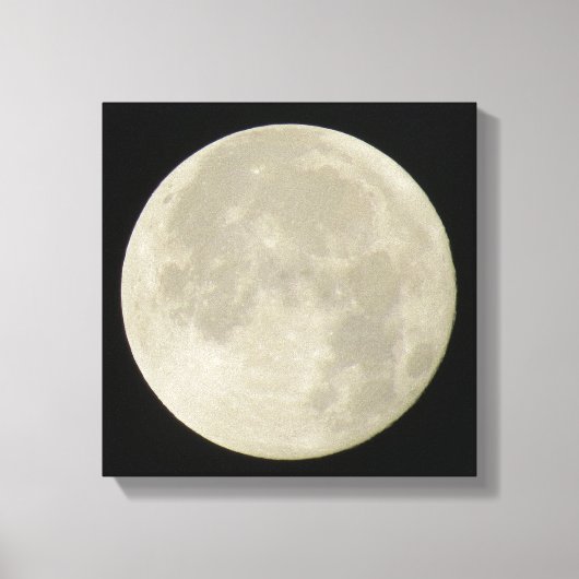 Vollmond auf Leinwand Foto (Vorderseite)