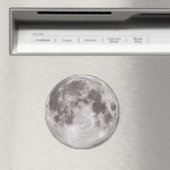 Vollmond auf schwarzem Himmel Magnet (In Situ (Geschirrspüler))