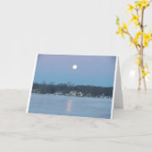 Vollmond auf See #3 Karte (Gelbe Blume)
