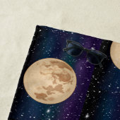 Vollmond auf Starry Night Hand gezogen Strandtuch (Beispiel)