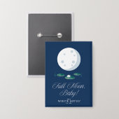 Vollmond, Baby! - Der weiße Lotus Button (Vorderseite/Rückseite)