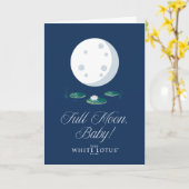 Vollmond, Baby! - Der weiße Lotus Karte (Gelbe Blume)