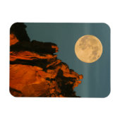 Vollmond | Basalt Cliffs Smith Rock Staat Park Magnet (Horizontal)