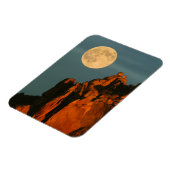 Vollmond | Basalt Cliffs Smith Rock Staat Park Magnet (Linke Seite)