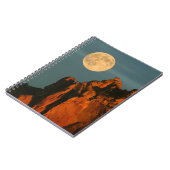 Vollmond | Basalt Cliffs Smith Rock Staat Park Notizblock (Linke Seite)