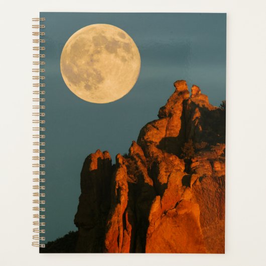 Vollmond | Basalt Cliffs Smith Rock Staat Park Planer (Vorderseite)