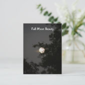 Vollmond Beauty Postkarte (Stehend Vorderseite)
